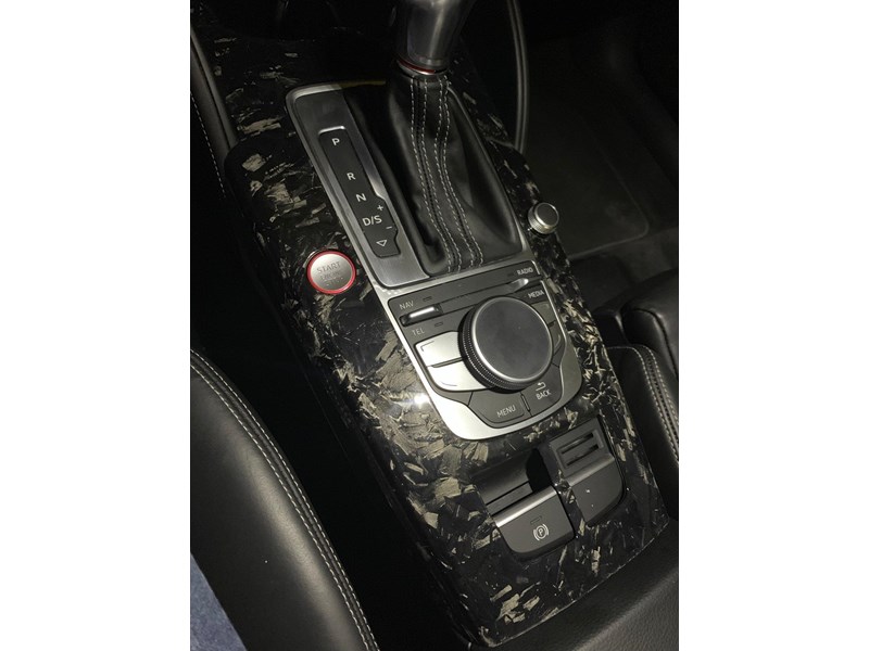 euro empire auto audi forged carbon fiber interior center console & dash trim for 8v 970519 002