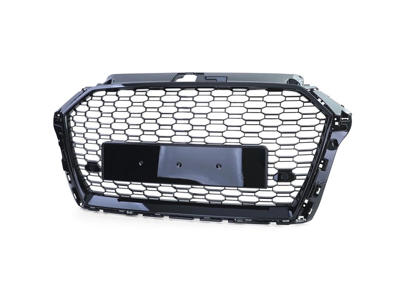 euro empire auto audi gloss black honeycomb style front grille for 8v fl 970520 002