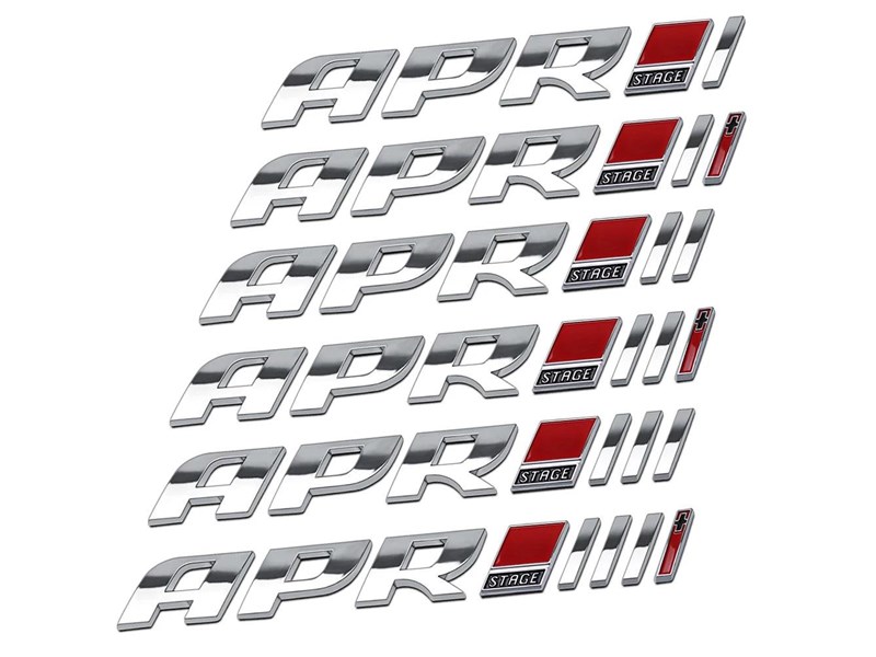 euro empire auto apr stage 1 & 2 & 3 rear badges for audi & volkswagen 970525 002