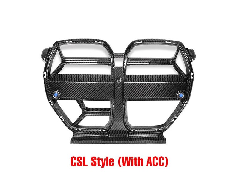 euro empire auto bmw csl style gloss black front grille for m3/m4 g80 (2021-2023) 970658 005