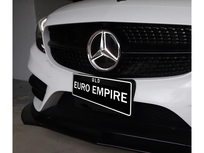euro empire auto mercedes illuminated led grille star (2008-2018) 970776 001