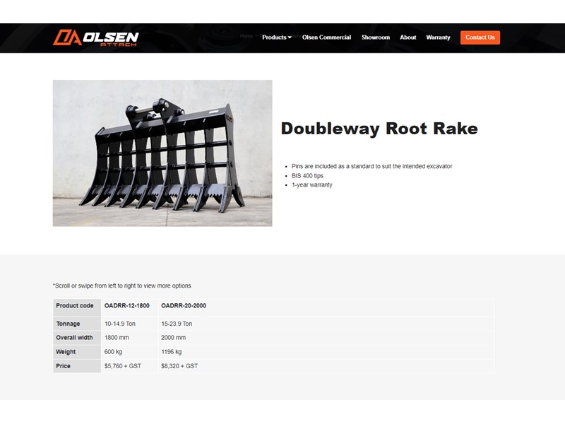 olsen doubleway root rake 978752 006
