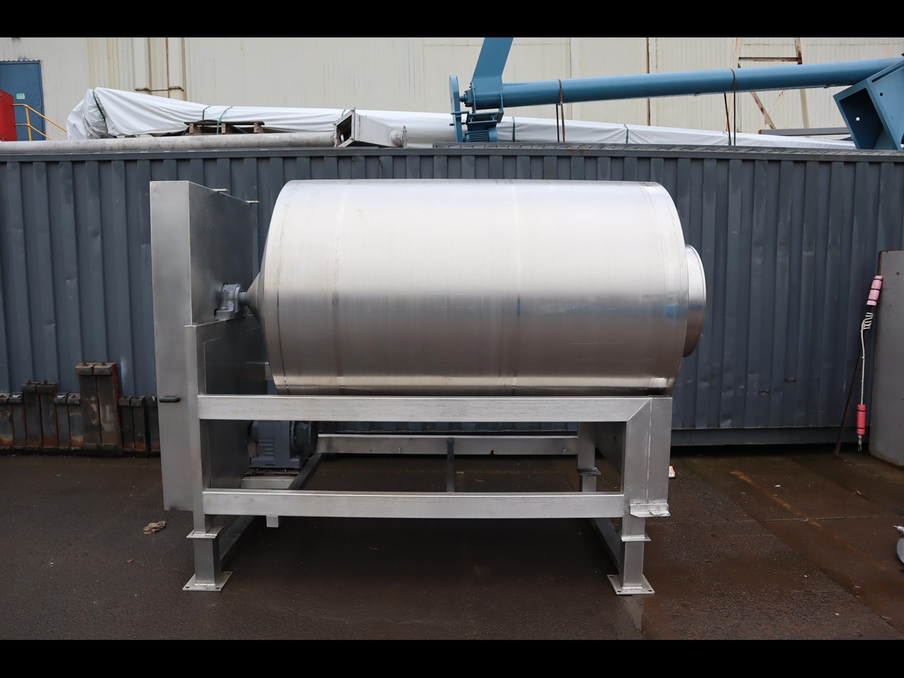 Possenti L Industrial Stainless Steel Large Drum Vacuum Tumbler Mixer For Sale