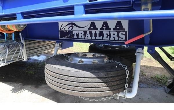 aaa 45' flat deck trailer with pins and airbag suspension 874804 007