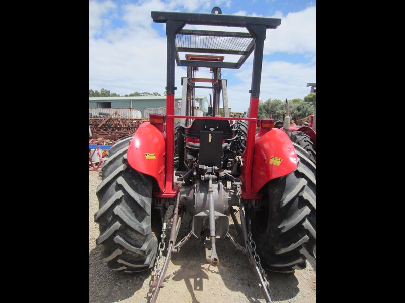massey ferguson 240 tractor with front mount forklift 835976 015