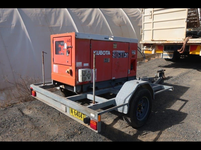 kubota sq-1120-aus trailer mounted generator 871182 009