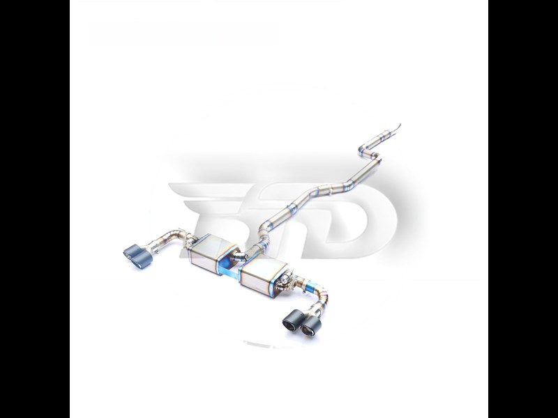 euro empire auto custom titanium catback valved exhaust for bmw x3/x4 (2014-2019) 970445 001