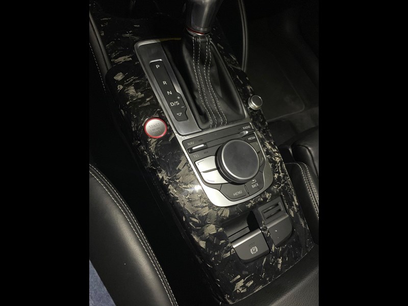 euro empire auto audi forged carbon fiber interior center console & dash trim for 8v 970519 003