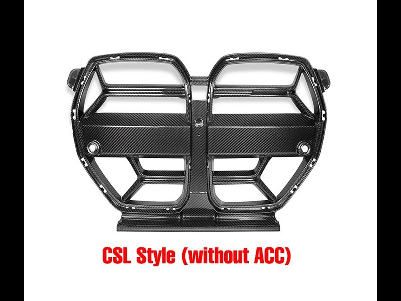 euro empire auto bmw csl style gloss black front grille for m3/m4 g80 (2021-2023) 970658 007