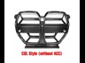 euro empire auto bmw csl style gloss black front grille for m3/m4 g80 (2021-2023) 970658 008