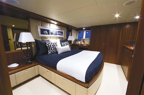 Master bedroom in Ocean Alexander 72