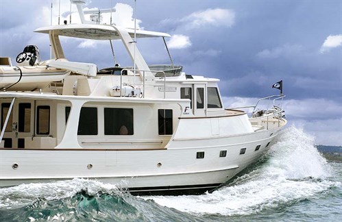 Fleming 55 Pilothouse underway