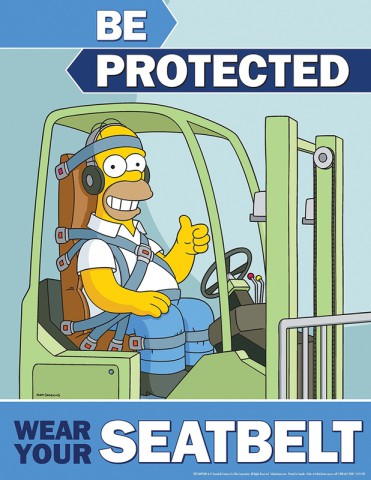 workplace safety posters simpsons