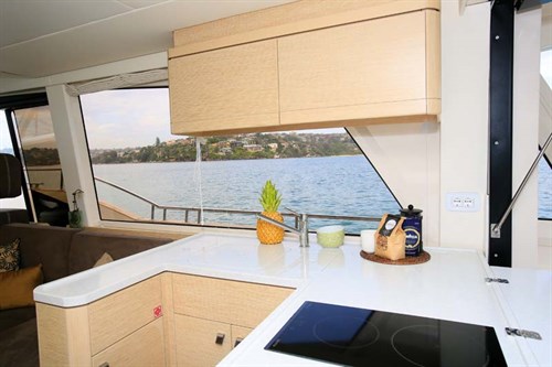 Greenline 48 Hybrid galley