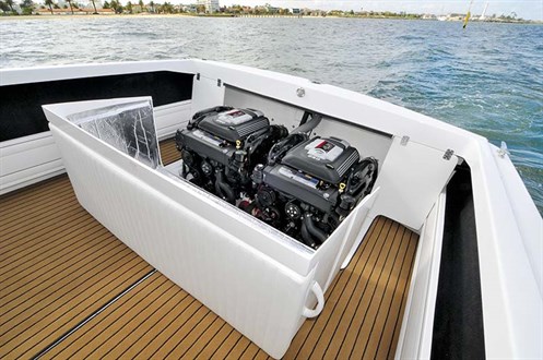 Twin 4.5 litre Mercruiser engines