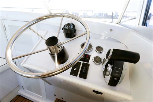 Caribbean 24 Flybridge helm