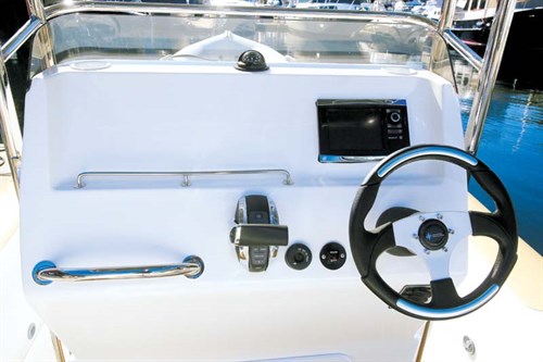 Console on Ballistic 7.8 boat