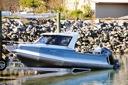 Osprey 630 Open Hard Top on trailer