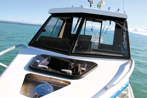 Bow of Osprey 630 Open Hard Top