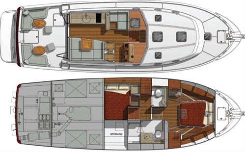 Back Cove 41 deck layout