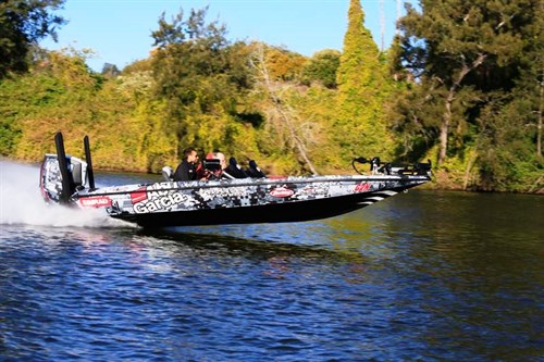 Phoenix bass boat on the plane