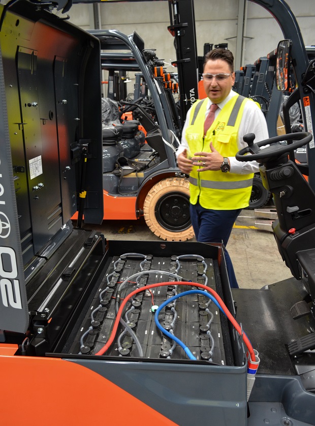 Toyota 8FBE Electric Forklift Battery