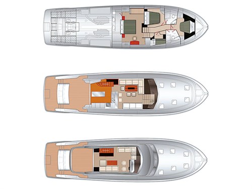 Maritimo M65 plan layout