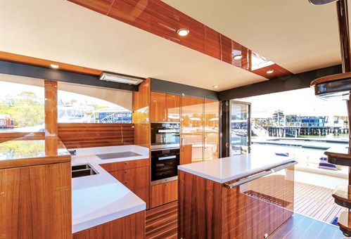 Galley on Maritimo M65