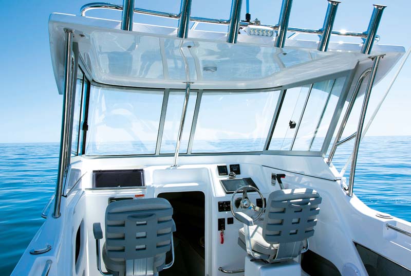 Hardtop on 2016 Northbank fibreglass fishing boat