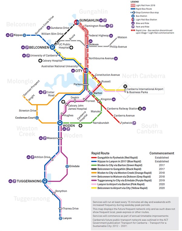 Canberra Rapid Bus