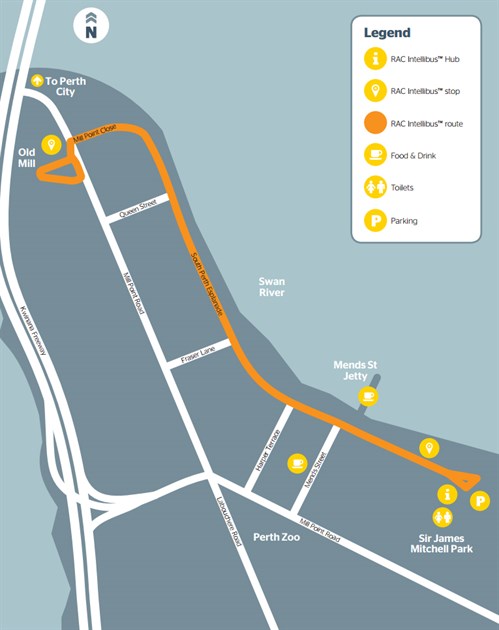 Perth Autobus Map