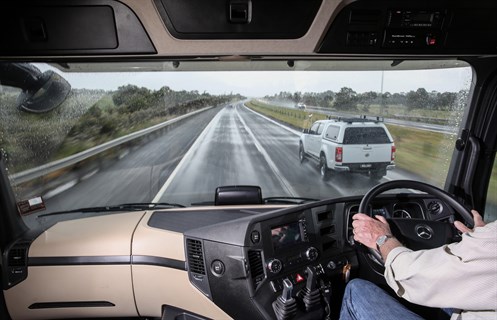 Neat and practical, there’s much to like about the new Benz cab. On-road manners are excellent.