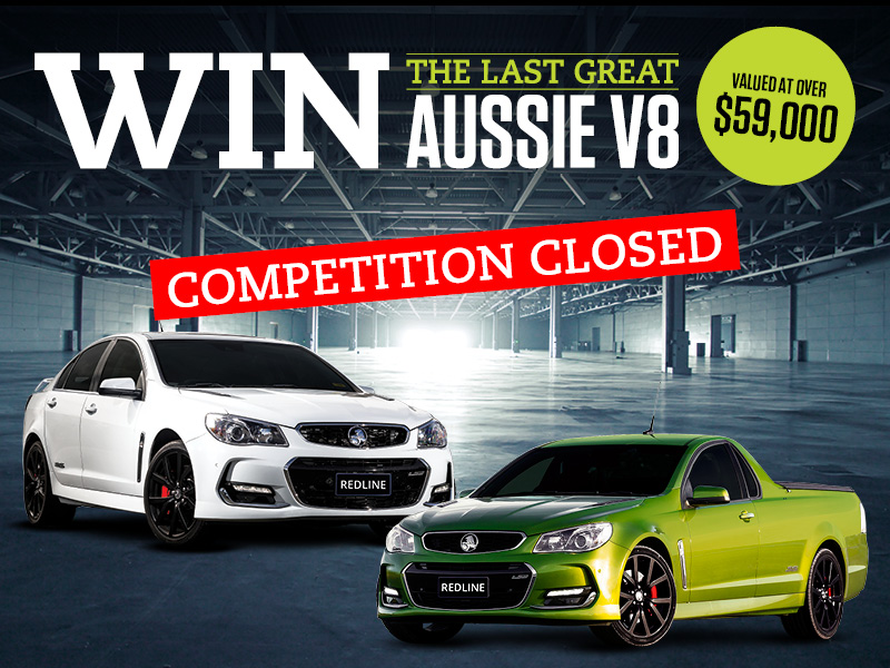 Win Holden competition closed image