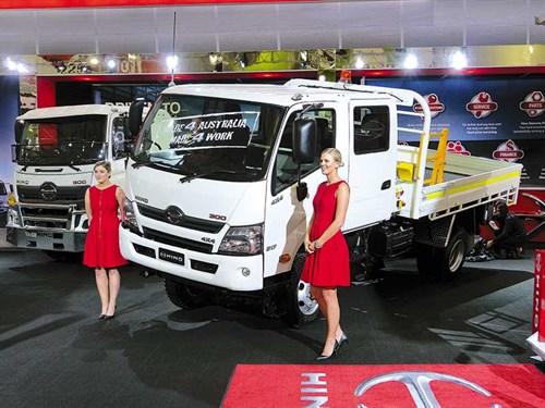 The -Hino -4x 4-300-series -was -recently -unveiled -at -the -Brisbane -Truck -Show