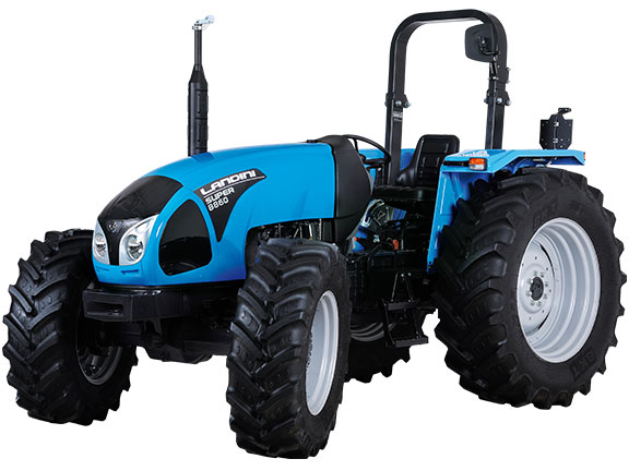The new Landini Super 8860 utility tractor front on