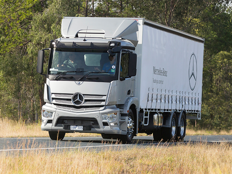 New generation. Mercedes-Benz rigid models are a critical part of an entirely new era for the Benz brand in this country