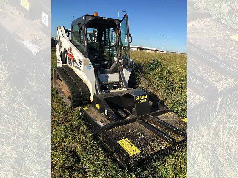 Digga Slasha on a Bobcat T590