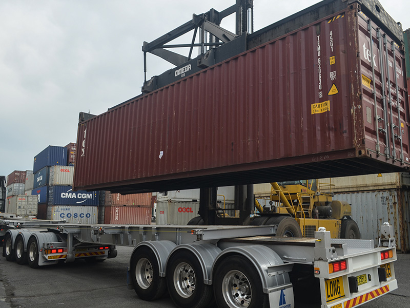  Container loading at the Millperra yard 