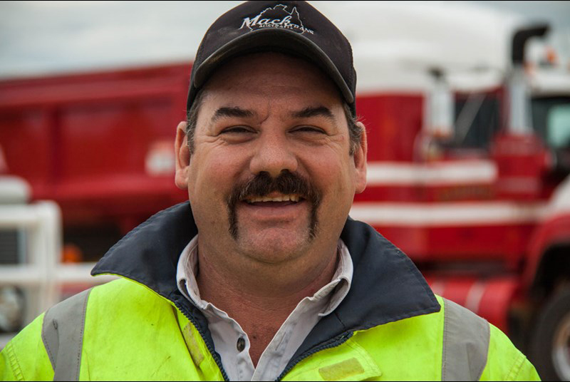  Nick Radford grew up against a back drop of outback trucking and heavy machinery