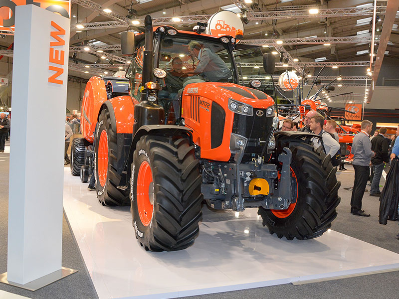The new Kubota M7002 range of tractor on show at Agritechnica 2017
