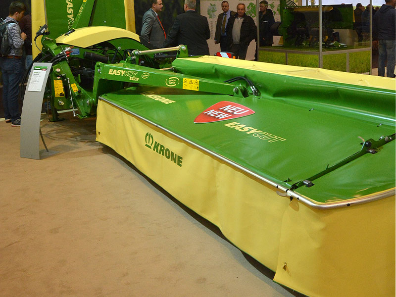 The Krone EasyCut B950 on display at Agritechnica 2017