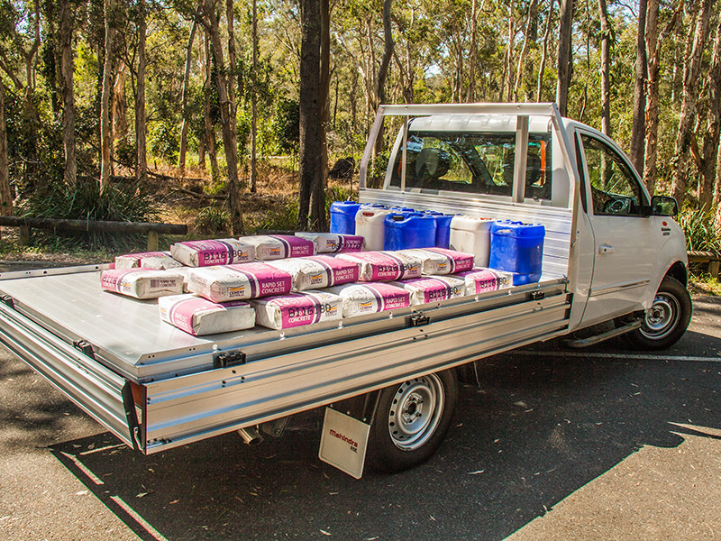  The optional 2.7 metre tray provides plenty of real estate for a load. 