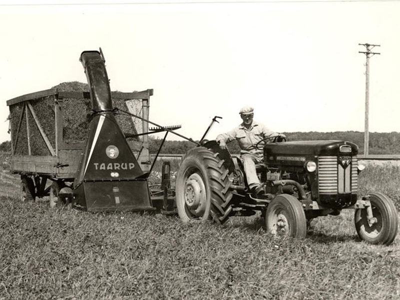 the iconic Taarup forage harvester