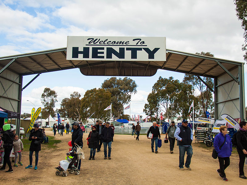 The Henty Machinery Field Days gates 2017