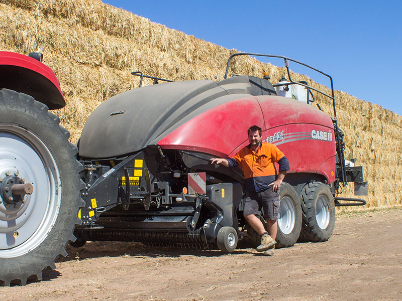 Scott Somers and his Case IH baler