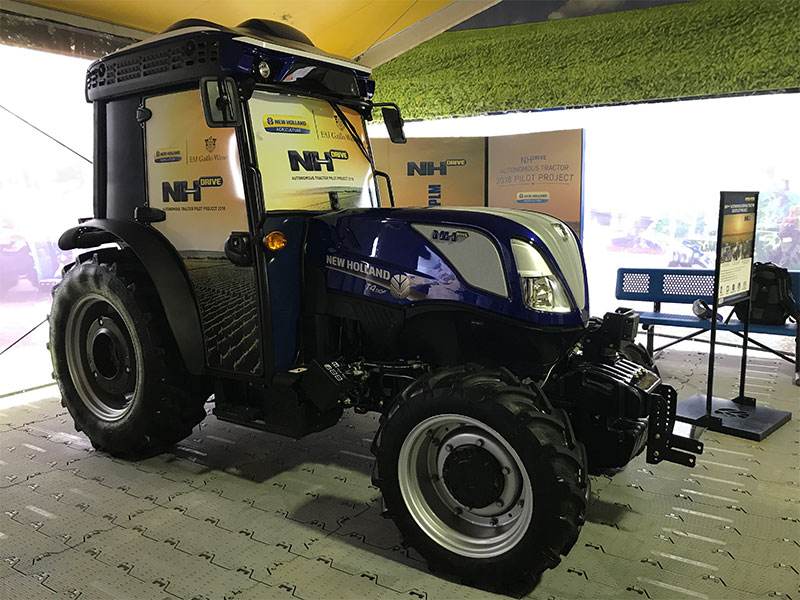 The New Holland autonomous T4.110F tractor