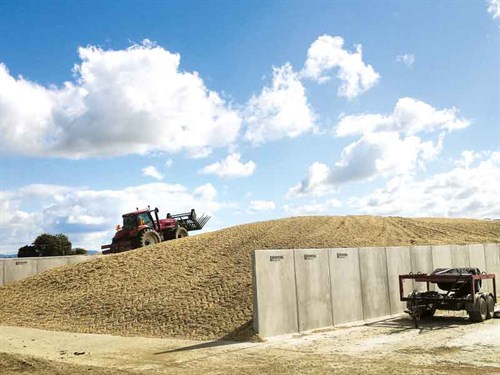 Bunker -of -maize -on -a -client 's -farm -at -Tauhei