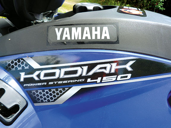 Power steering, a great feature of the Kodiak 450