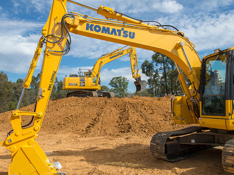 1.There Were New Komatsu Machines As Far As The Eye Can See At The Boots On Product Launch In Cessnock , NSW Earlier This Month