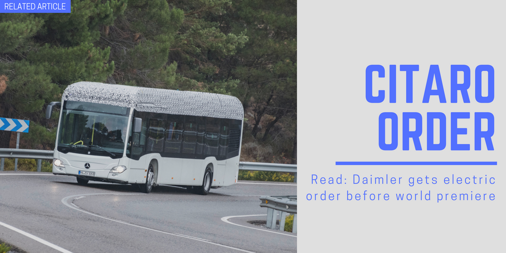 Related article: Daimler gets electric Citaro order before world premiere